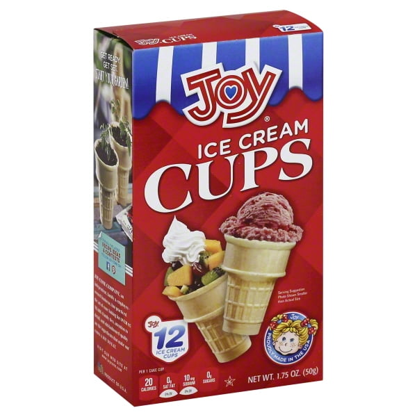 Joy Ice Cream Cups, 1.75 Oz., 12 Count