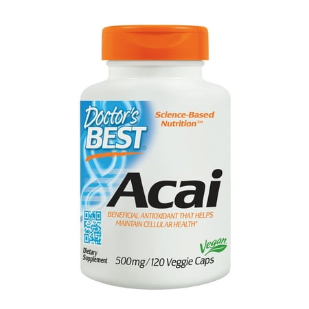 - Doctor's Best Acai, Non-GMO, Vegan, Gluten Free, Soy Free, 120 Veggie Caps