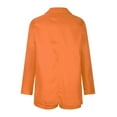 thumbnail image 2 of Women Suit Sets for Women KONBECA 2 Piece Outfits for Women, Long Sleeve Solid Color Blazer with Pockets Shorts Suit Sets, Open Front Blazer and Short Pants Suit Sets Orange 3XL, 2 of 4