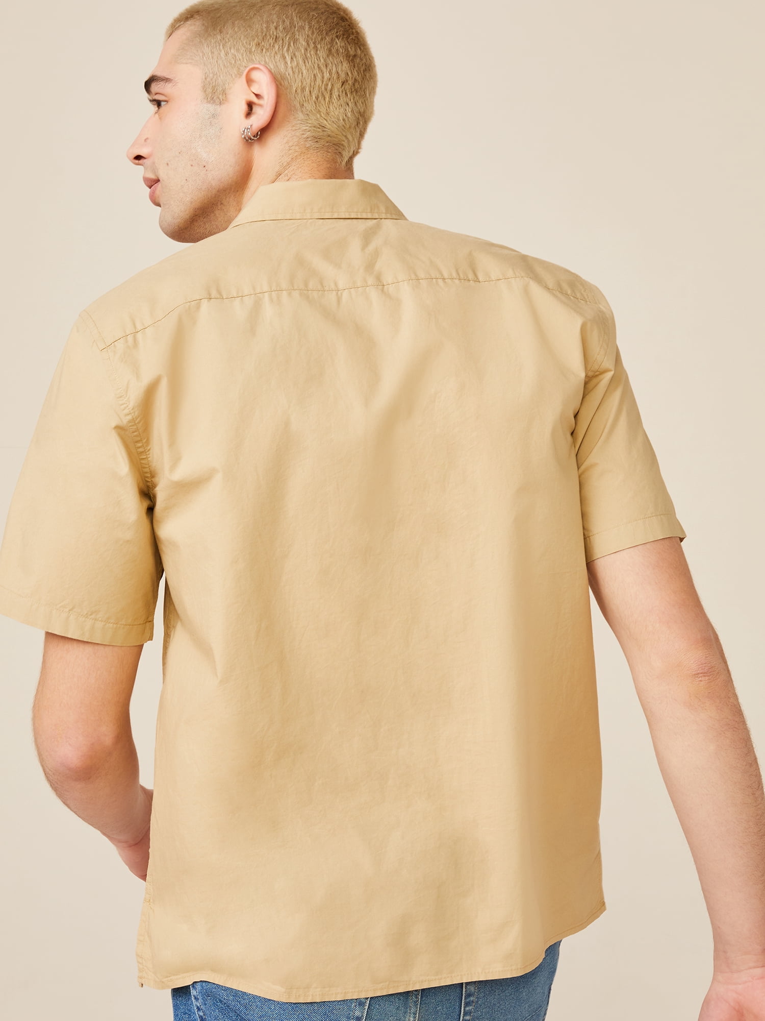 Free Assembly Men's Short Sleeve Camp Shirt