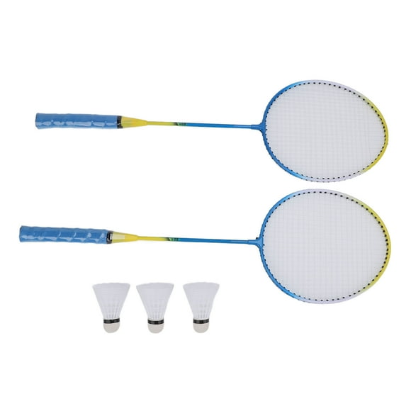 1 par de Raquetas de Bádminton Con Volante, 3 Volantes de Nailon, Bolsa de Transporte para 2 Jugadores, Abrenamiento Deportivo, Entretenimiento