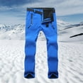 thumbnail image 5 of Womens Ski Pants Softshell Thick for Travel Hiking blue, 5 of 8