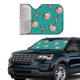 thumbnail image 3 of Kdxio Starfish and Shell Print Front Windshield Sun Shade,Folding Auto Sunshade for Car Truck SUV-Medium, 3 of 7