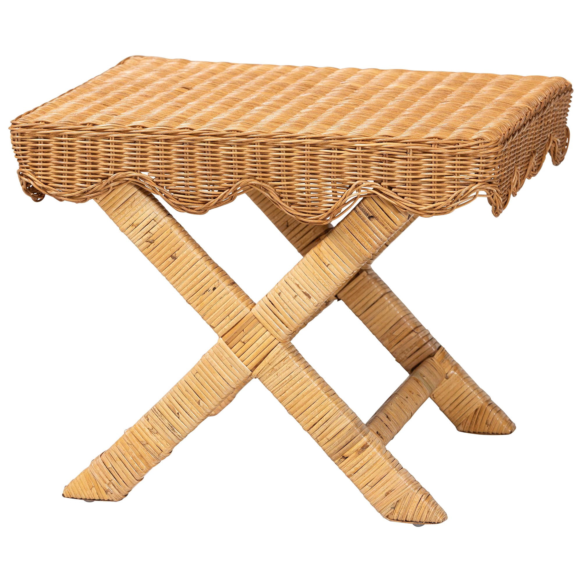 bali & pari Modesta Boho Bench, Light Honey