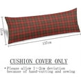 thumbnail image 3 of Christmas Body Pillow Cover 20x54 Red Plaid Long Pillowcase with Zipper Decorative Retro Classic Rectangle Cushion Covers,Scottish Farmhouse Pillow Case for Bedroom,Couch, 3 of 5