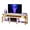 White and Gold, variant on DEXTRUS LED TV Stands w/Power Outlets, Industrial TV Stand for 55/60/65/70 inch, Entertainment Center TV Cabinet for Living Room, Gray