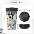 thumbnail image 4 of Saiise Bluey Print Travel Coffee Mug 16oz,Insulated Coffee Mug to Go,Reusable Coffee Travel Mug with Seal Lid,Vacuum Stainless Steel Coffee Cups for Hot/Ice Coffee Tea, 4 of 8