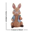 thumbnail image 3 of 5.9 Inch Resin Bunny Decoration Spring Easter Decorative Figurine Desktop Ornaments For Party Home Festival Cute Bunny Easter Gift, 3 of 5