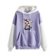 thumbnail image 1 of Ichuanyi liquidación para mujer cuello de manga larga con capucha impresión castaño de la paleta blusa tops camisas ICHUANYI WER2023082208891, 1 of 4