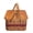 Red, variant on Amish Double Pie Carrier Basket With Solid Oak Bottom, Tray, Lid, and Handles (Green)