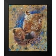 thumbnail image 2 of Chamard, Jean-Marc 15x17 Black Modern Framed Museum Art Print Titled - Panther with cub 02, 2 of 5
