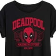 thumbnail image 3 of Marvel Deadpool - Collegiate - Women's Oversized Graphic T-Shirt, 3 of 5