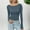 Sky Blue, variant on Ayfxijin Pullover Sweaters for Women,Women's Casual Solid Round-neck Fall/Winter Long Sleeved Loose Blouses Shirts