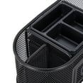thumbnail image 4 of Pen+Gear Metal Mesh Desktop Organizer, 8 Compartments, Black, 4 of 8