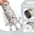 thumbnail image 3 of 30oz Pumpkin Skull Halloween Tumbler with Straw and Lid, Double Wall Stainless Steel Insulated Cup with Handle, Coffee Travel Mug for Spooky Holiday Gifts, 3 of 7