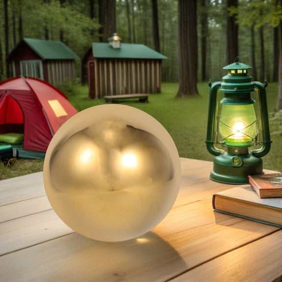 PBPBOX Golden Stainless Steel Gazing Globe Hollow Ball for Garden Decor