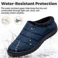 thumbnail image 5 of Knivor Unisex Scuff Slippers for Women Men Puffy Padded Upper Fleece Lined Water‑Resistant Winter House Shoes Non‑Slip Indoor Outdoor Slip‑On Slippers, 5 of 10
