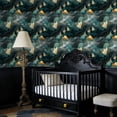 thumbnail image 4 of Boho Peel and Stick Wallpaper Glowing Butterfly Trail Mystical Forest Wall Mural 17.7in x 9.8ft Self Adhesive Removable Wall Paper Renter Friendly Wallpaper for Nursery Bedroom Cabinets, 4 of 8