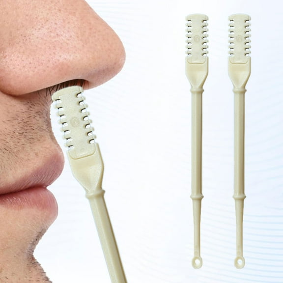 Nose Hair Trimmer Awwp 2X Nose Hair Scissors Nose Hair Clipper Manual Nose Hair Trimmer with 360 Rotating Cleaning Double Brush Head Nose Hair Clipper Available in 5 Colorsmulti-Color