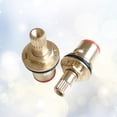 thumbnail image 1 of DEEPCRAFF Golden Copper Faucet Core Ceramic Hot Cold Water Replacement for Bathroom Accessories 20mm Size, 1 of 8