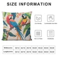 thumbnail image 5 of nygtbtfer Outdoor Throw Pillow Cover Tropical Parrot BirdBlossom Floral Leaves  Pillow Cases Home Decoration for Patio Garden  Sofa, 5 of 5