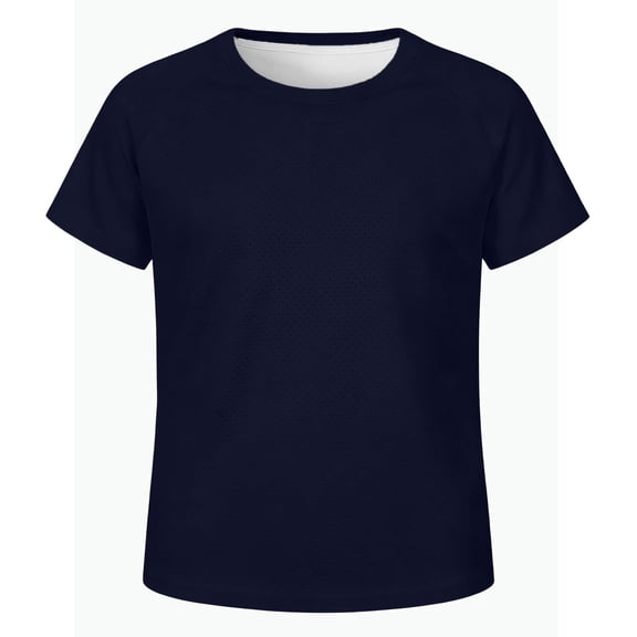 REDARER Kids Mesh Short Sleeve Athletic T Shirt Breathable Performance Tee for Boys Girls Sports and Daily Wear,9-10 Years