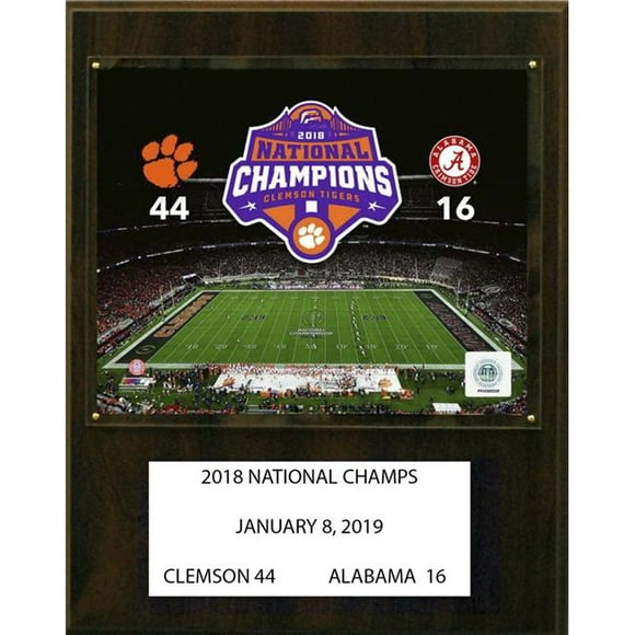 C&I Collectables 1215AAFB18 NCAA Football 12 x 15 in. Clemson Tigers 2015 National Champions Plaque