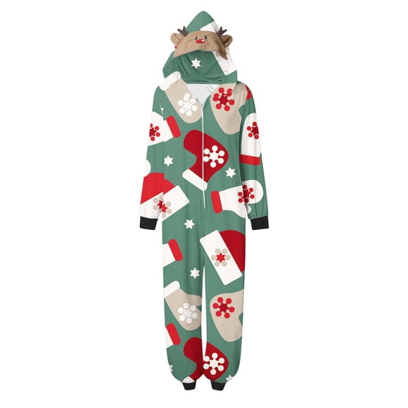 New deals on Christmas Family Pajamas Matching Sets Deer Onesies Jumpsuits Baby Kids Adults Women Men Pjs Sleepwear Homewear Outfits Deals at hot