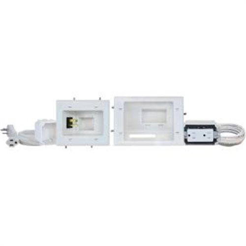 Flat Panel TV Cable Organizer Kit, White