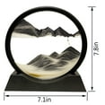 thumbnail image 2 of HYUGF Moving Sand Art Picture Decor, 3D Quicksand Relaxing Toy for Home Desktop (Black, 7"), 2 of 6