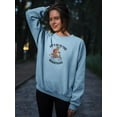 thumbnail image 2 of Go Mountains Bear On Bike Sweatshirt Women -Image by Shutterstock, Female Medium, 2 of 4