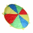 thumbnail image 4 of Paracaídas, paracaídas deportivas, colores de iris de alta resistencia 1.8m Brillante para niña de niño regalo de cumpleaños para niños pequeños, 4 of 7