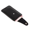 thumbnail image 2 of Bolsa De Teléfono Bolso De Teléfono Riñonera de moda para hombre, tarjetero pequeño de cuero, cinturón, monedero (negro), 2 of 5
