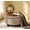 L1070-Camel Round, variant on LITVZ Oversized Square Ottoman with Storage for Living Room, Upholstered Fabric Tufted Footstool with Storage, Mid Century Modern Ottoman Foot Rest for Chair