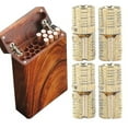 thumbnail image 2 of 4pcs Barrel Hinge Copper Brass Cabinet Gift Box Hidden Brass Concealed Hinges 8/10/12/14/16mm 180 Opening Angle, 2 of 5
