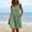 Green, variant on Womens Cotton Overalls Dress Casual Adjustable Straps Pinafore Dress Short Skirt with Pockets Green