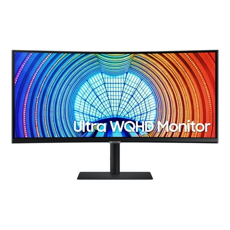 Photo 1 of Samsung S34A654UXN - S65UA Series - LED monitor - curved - 34" - 3440 x 1440 Ultra WQHD @ 100 Hz - VA - 300 cd/m - HDR10 - 5 ms - HDMI, DisplayPort, USB-C - black