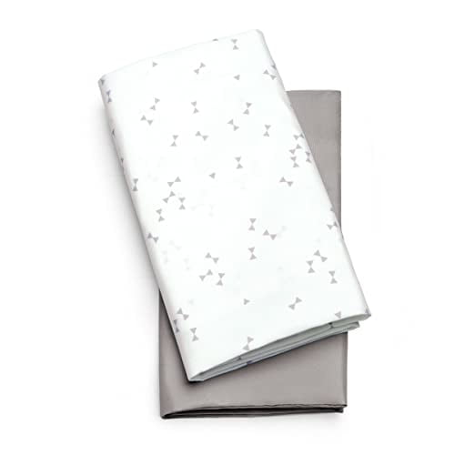 Sábanas Para moisés Chicco Lullago Pack de 2 Triángulo Gris 32x19.5 pulgadas