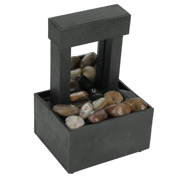 Tabletop Fountain,USB LED Indoor Water Fountain Ornaments Desktop Decoration Tailored for Perfection