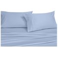 thumbnail image 1 of Royal Hotel's Solid Blue 600-Thread-Count 4pc Olympic Queen Bed Sheet Set 100-Percent Cotton, Sateen Solid, Deep Pocket, 1 of 2