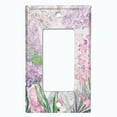 thumbnail image 5 of Metal Light Switch Plate Cover Mystical Floral Butterfly Garden Sketch FLW120, 5 of 13