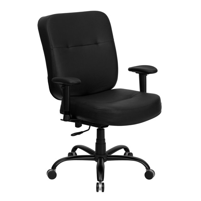 Scranton & Co Chaise de Bureau en Cuir Noir