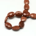 thumbnail image 2 of Goldstone Beads Strands Faceted Oval 17x13x6mm Hole: 1mm 13pcs/strand 8.26 inch, 2 of 2