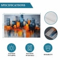 thumbnail image 5 of Blue Burnt Orange Placemats Set of 8,Cotton Linen Fabric Place Mats,Modern Oil Painting Geometric Abstract Washable Decorative Table Mats Protector for Home Kitchen Dining Wedding Party Coffee Tables, 5 of 9
