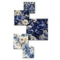 thumbnail image 3 of Designart "Neo-Gothic Victorian In Cobalt Blue II" Floral Wall Art Set Of 5 - Blue Cottage Living Room Metal Art Set, 3 of 6
