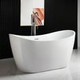 thumbnail image 5 of WOODBRIDGE 59" Freestanding Bathtub Contemporary Soaking Tub BTA1516-C, 5 of 6