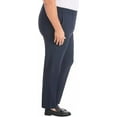thumbnail image 5 of Hilary Radley Women's Ponte Pull-On Mid Rise Slim Leg Pants, Navy, Medium, 5 of 5
