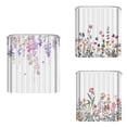 thumbnail image 3 of CSCHome Floral Grass Print Shower Curtain for Bathroom Long Shower Curtain Polyester Material Waterproof Suitable for Bathroom Hotel 70.9x70.9in, 3 of 7