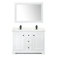 thumbnail image 7 of Wyndham Collection Wcv232348d-Qtz-Unsm46 Avery 48" Free Standing Double Basin Vanity Set -, 7 of 7
