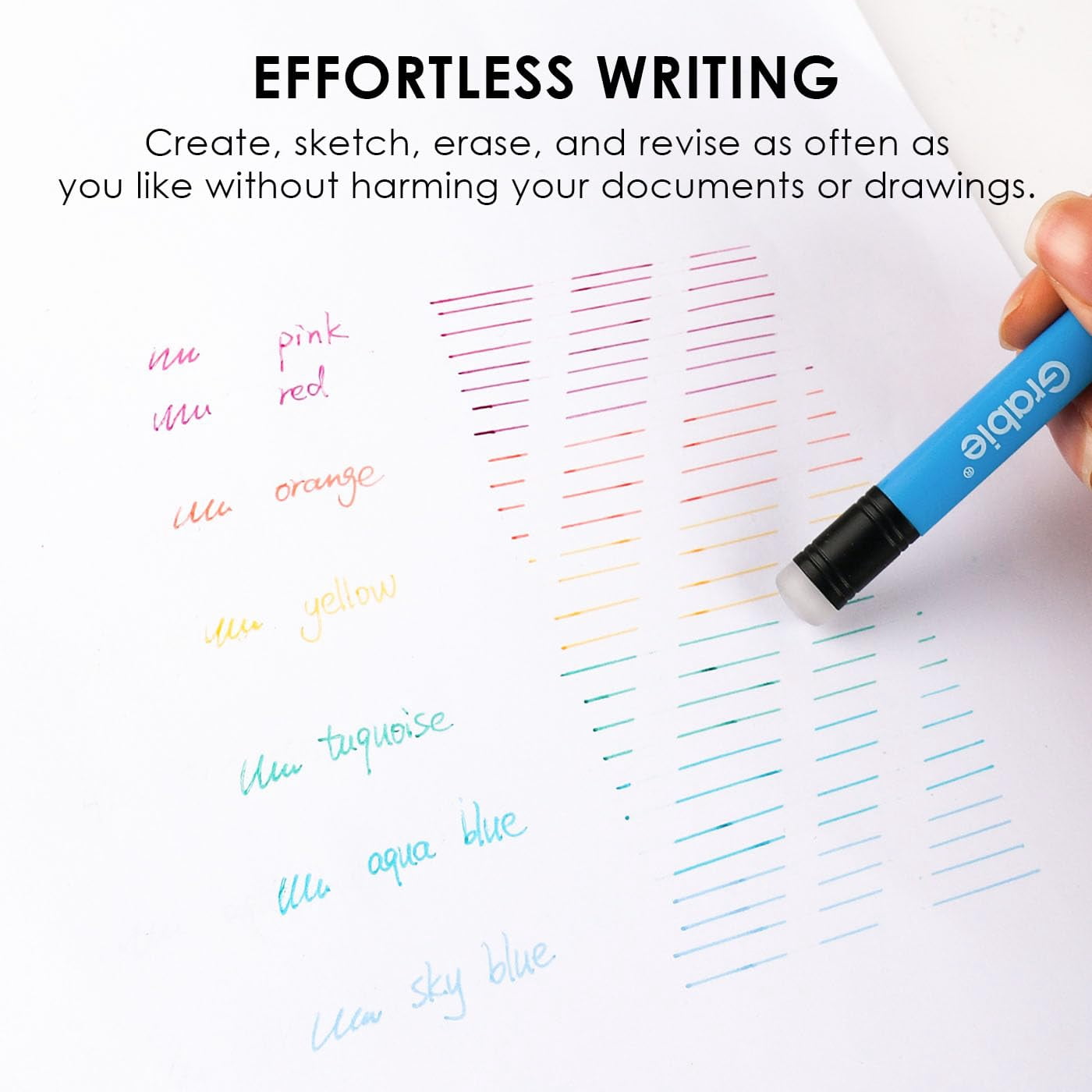 Erasable Gel Pens  Medium Point 0.7 Mm Make Mistakes Disappear For Drawing Writing Planner Pack Of 9 Assorted Colors